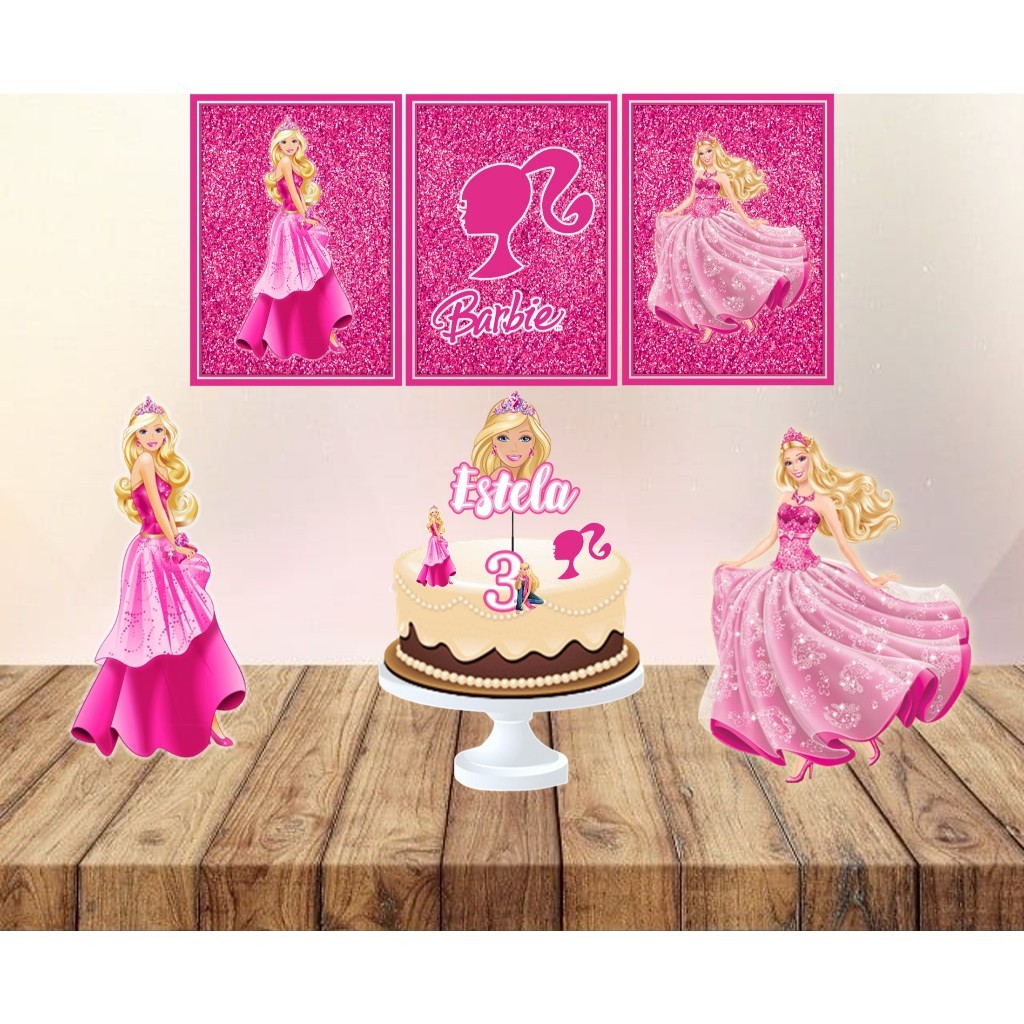 KIT FESTA SÓ UM BOLINHO TEMA BONECA B. - ANIVERSÁRIO, MESVERSÁRIO, DECORAÇÃO, KIT ANIVERSÁRIO, KIT DECORAÇÃO