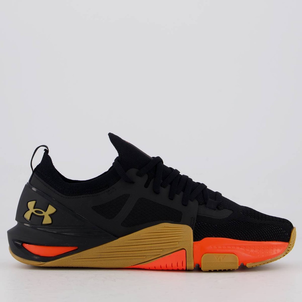 Tênis Under Armour Tribase Cross 2 Preto e Laranja