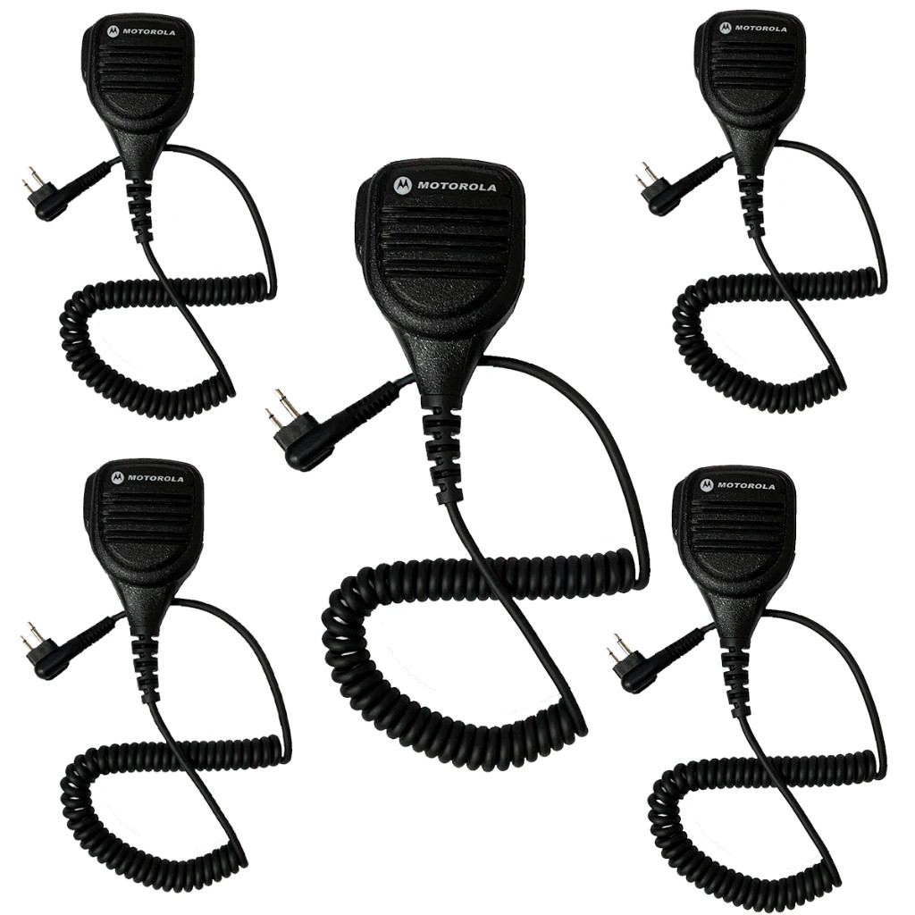 Kit 5 Unidades Microfone Motorola Pmmn4013 Ptt Ep150 Ep450 Dep450 Kit 5 Unidades