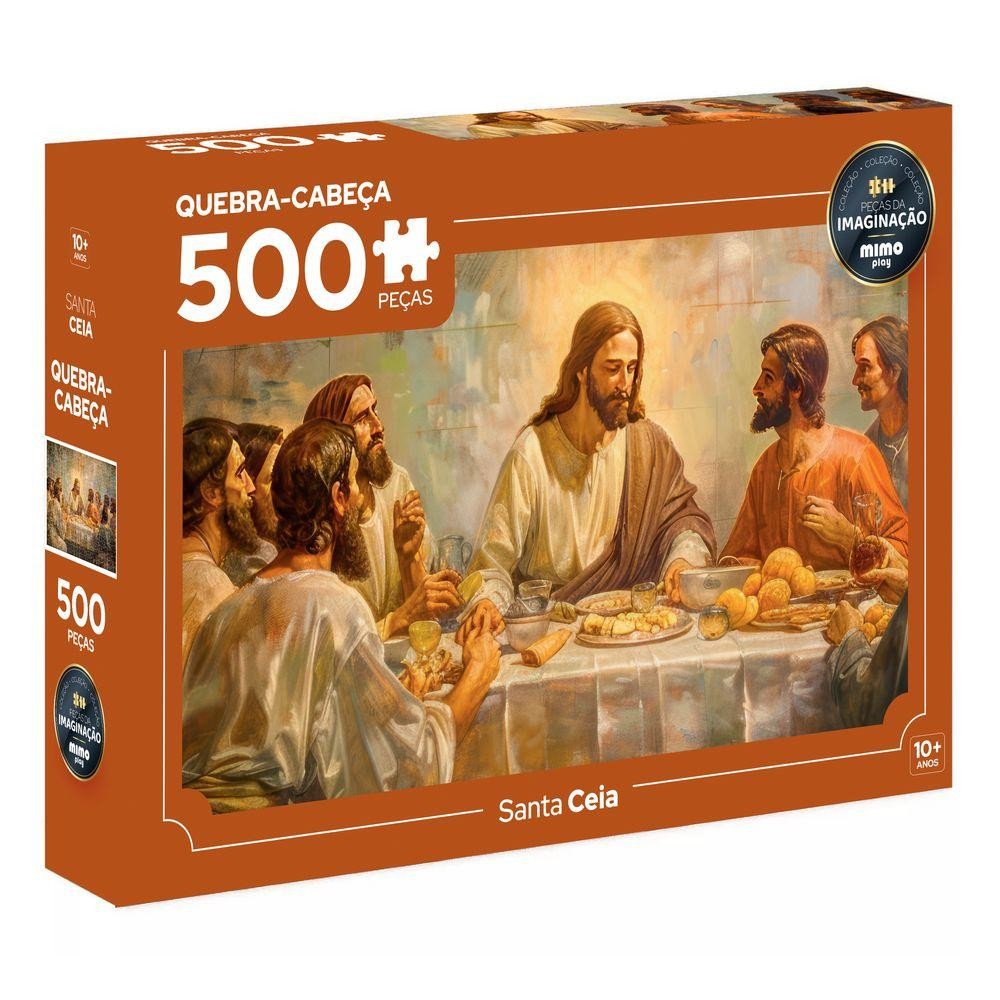 Quebra-Cabeça Santa Ceia 500 Peças - Mimo em Oferta na Shopee