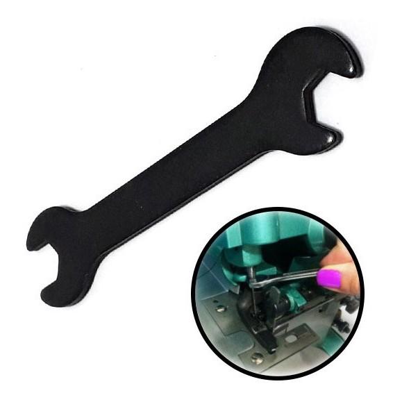 Chave Boca Porca Agulha Overlock Portátil Verdinha Sequinha Semi Industrial