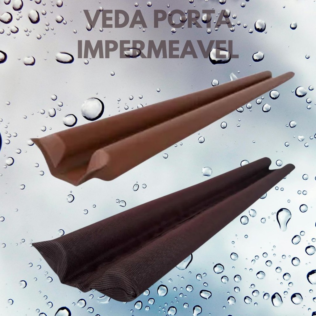 Protetor Veda Porta PREMIUM 80 e 90 cm 4 Peças Protege Incetos-chuva-vento em Oferta na Shopee