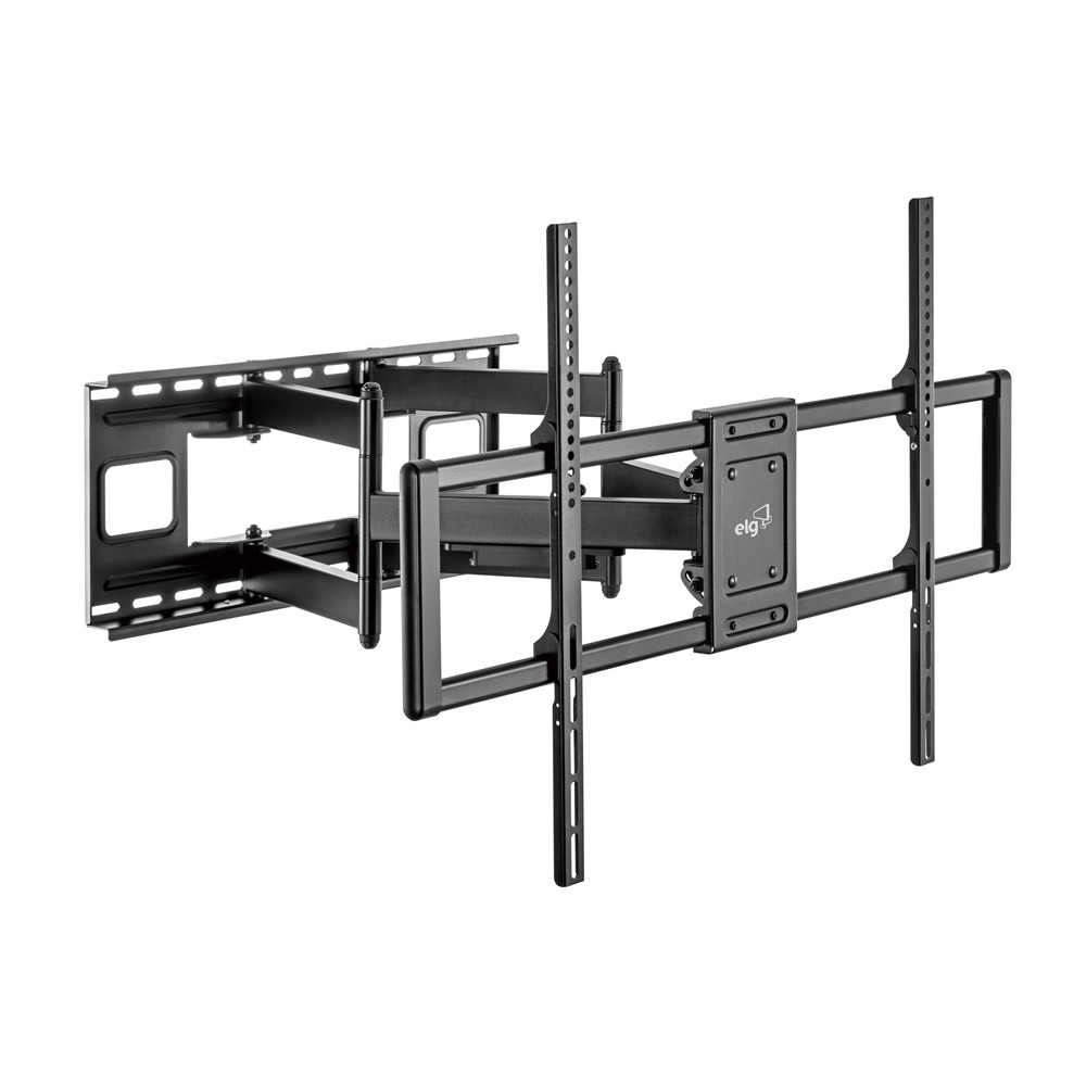 Suporte Multiarticulado de Parede para TV, 60" a 120", Suporte Até 120kg, Preto, A02V9XL, ELG