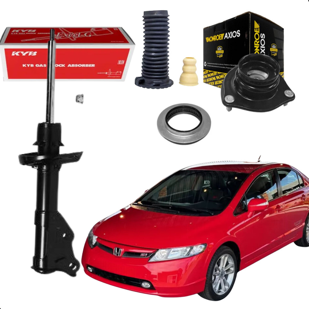 Amortecedor New Civic G8 2007 até 2011 KYB + Kit Coxim Coifa