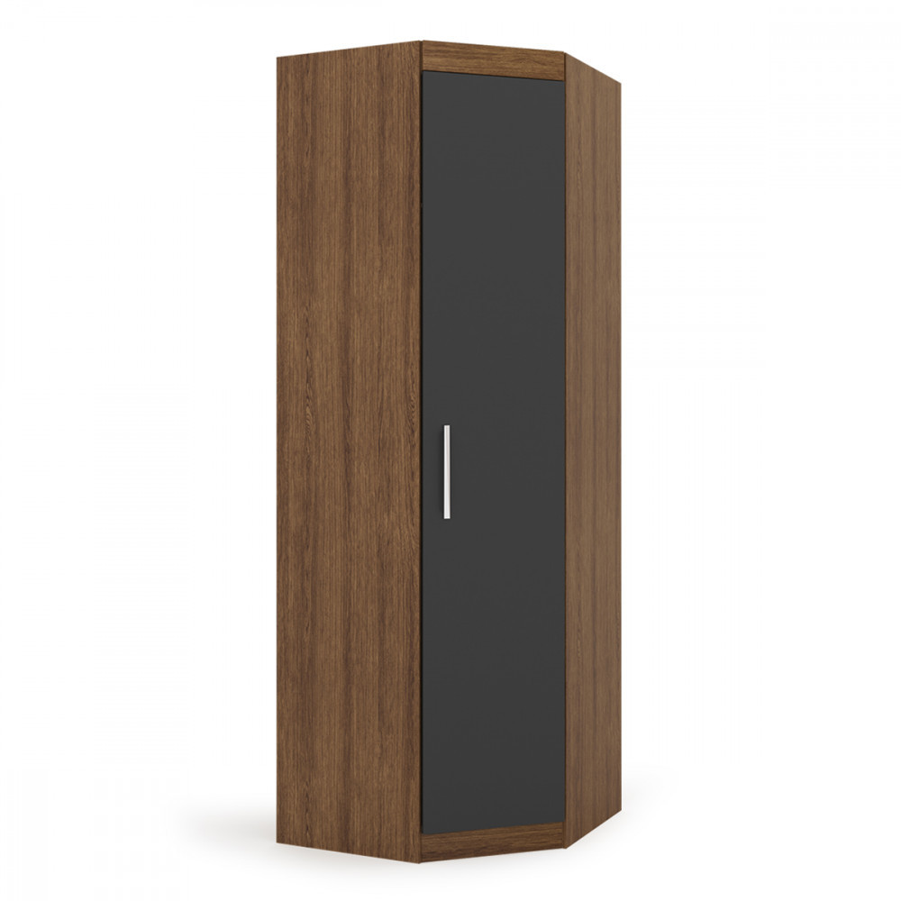 Guarda Roupa Genova Módulo Canto Ipe Wood com Grafite Batrol em Oferta na Shopee