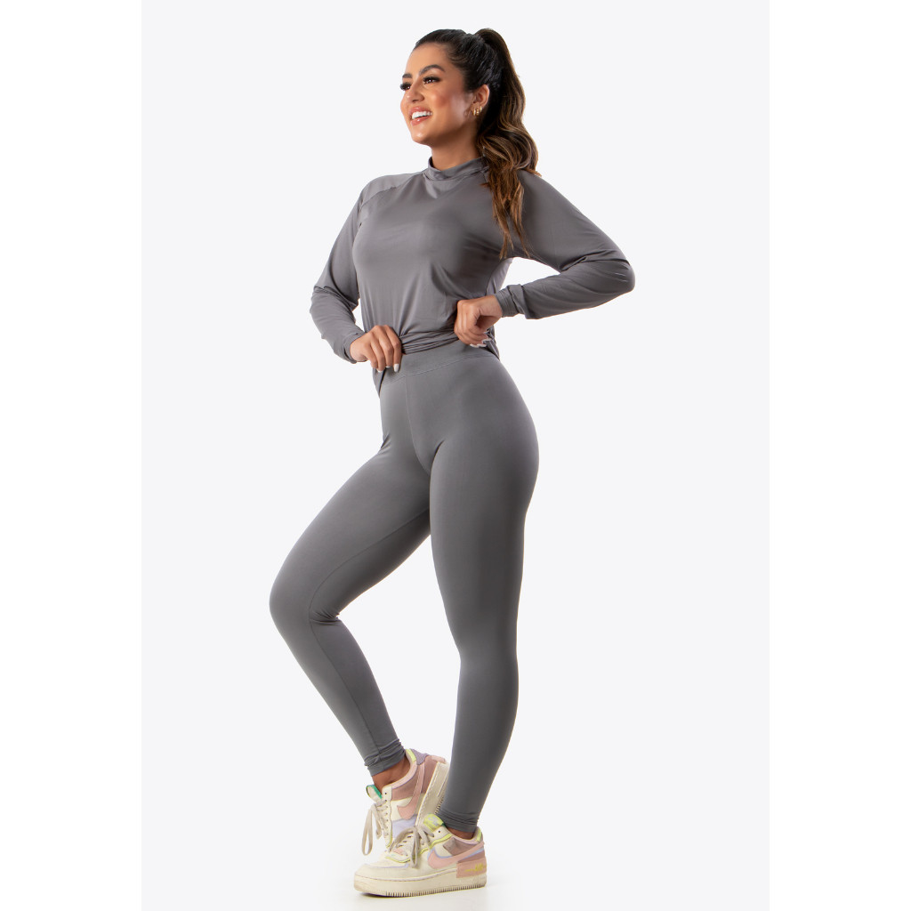 Conjunto Térmico Poliamida Calça + Blusa Térmica Segunda Pele Proteção Uv50+ UNISSEX
