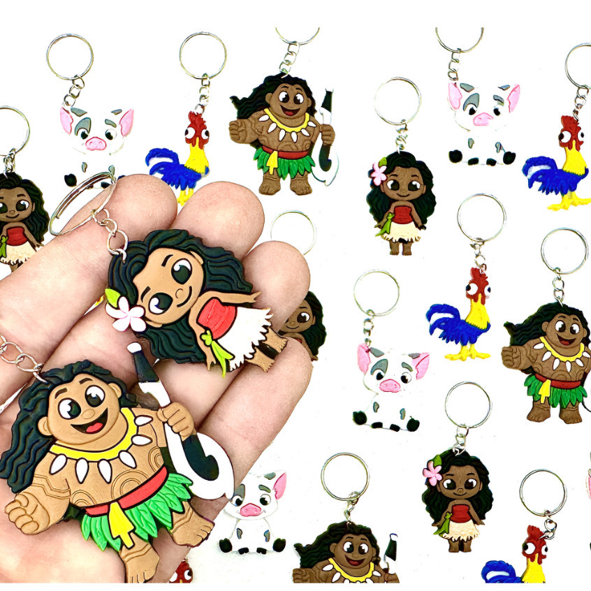 Moana Maui Heihei 10un Chaveiro Lembrancinha Tema Festa Promoção em Oferta na Shopee