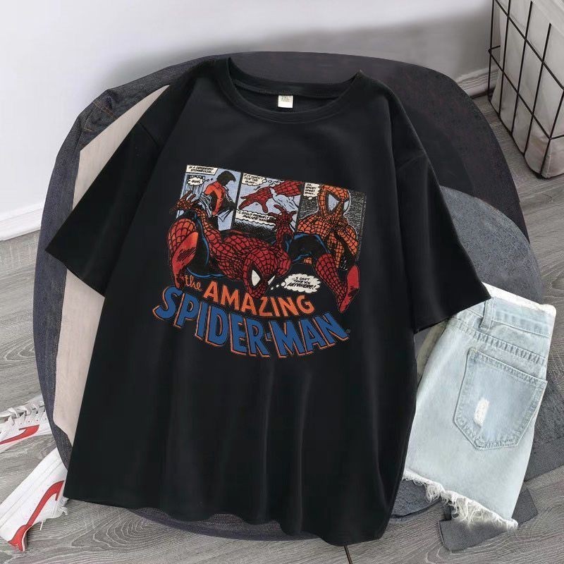 Camiseta Unissex The Amazing Spider Man Homen Aranha Desenho Em Quadrinho Camisa Qualidade Premium