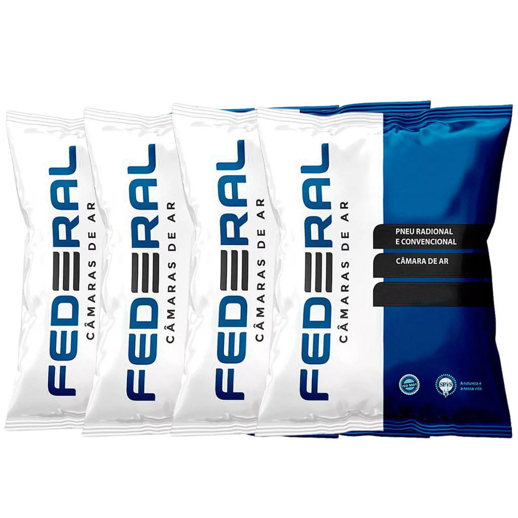 Kit 4 Câmara De Ar Federal Xre190 Bros Aro 17 Traseiro M0617 em Oferta na Shopee