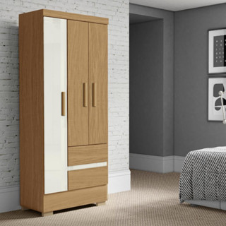Guarda-Roupa Solteiro 3 Portas 2 Gavetas com Pés Coimbra Aramóveis em Oferta na Shopee