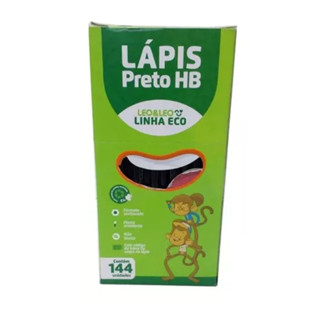 Lápis Preto Leo&Leo N2 HB Sextavado Ecológico C/144 Unidades em Oferta na Shopee