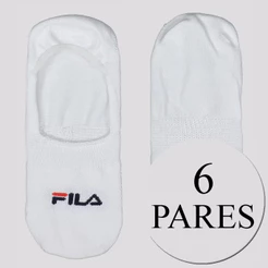 Kit Meia Fila 6 Pares Cano Invisível Branco