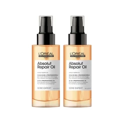 Kit L'Oréal Professionnel Serie Expert Absolut Repair Gold Quinoa - Óleo Capilar Protein 10 in 1 90ml - 2 Unidades
