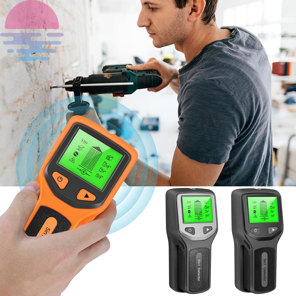 5 Em 1 Localizador De Pinos Scanner De Parede Elétrico Metal Tensão AC Detector De Fio Vivo Com Display LCD em Oferta na Shopee