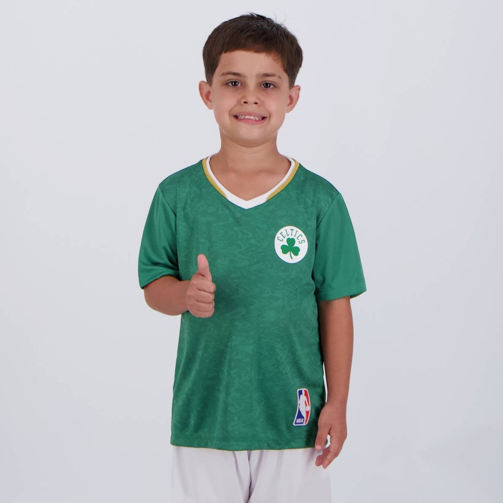 Camisa NBA Celtics Brook Infantil Verde - Sports & Outdoors