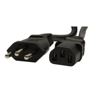 Cabo de Força 3 metros - Tripolar - Novo Padrão Brasileiro - 0,75mm / 10A - para Fonte até 800W em Oferta na Shopee