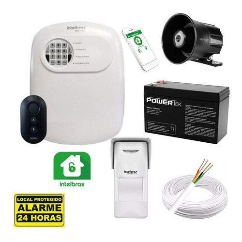 Kit Alarme Intelbras Monitorado App 1 Sensor Ivp 3000 Mw Ex