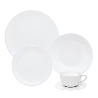 Aparelho De Jantar 30 Peças Unni White Oxford em Oferta na Shopee