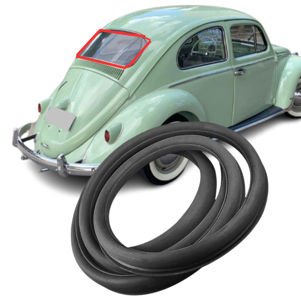BORRACHA VIGIA VIDRO FUSCA SEM ENCAIXE FRISO 1957 1958 1959 1960 1961 1962 1963 1964 1965 1966