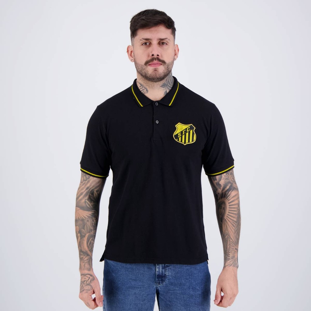 Polo Santos Ouro Preta - Men Clothes