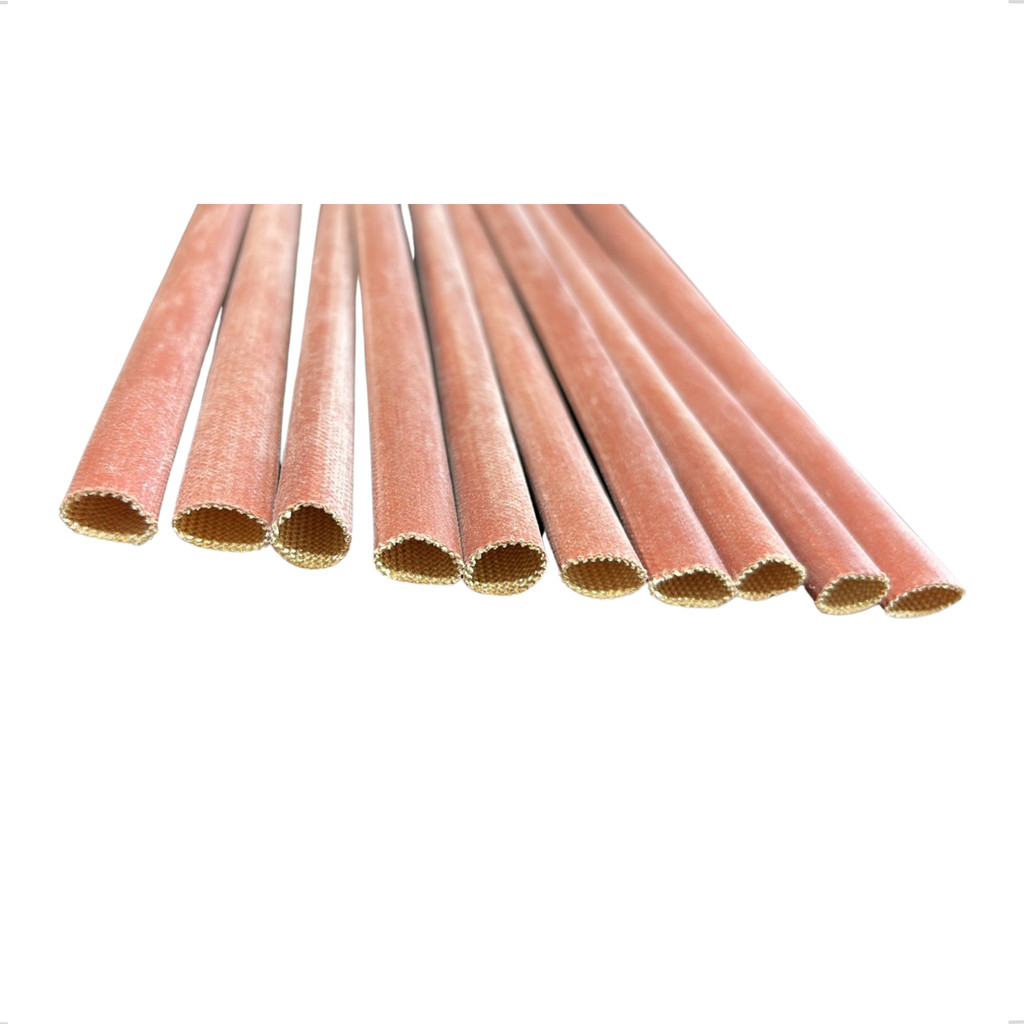Espaguete Térmico Termo Retrátil 10mm Anti Chama Térmica 180º 10 mts Barras Vermelho Marrom Tubo