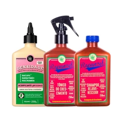 Kit Lola From Rio - Acidificante Densidade 250g + Shampoo Rapunzel 250ml + Tônico Rapunzel 250ml