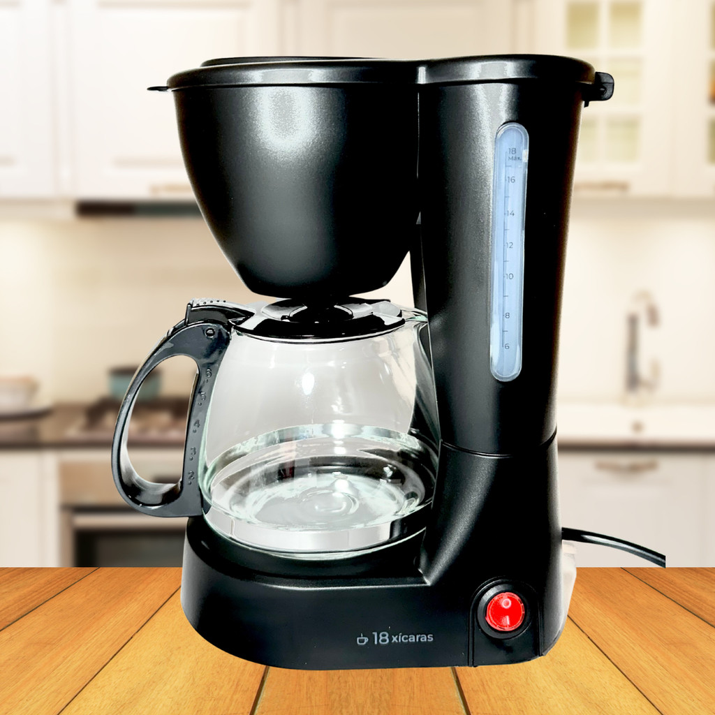 Cafeteira Eletrica18 xicaras 650W  Filtro reutilizável Jarra de vidro com colher dosadora 127v ou 220v Cafeteira