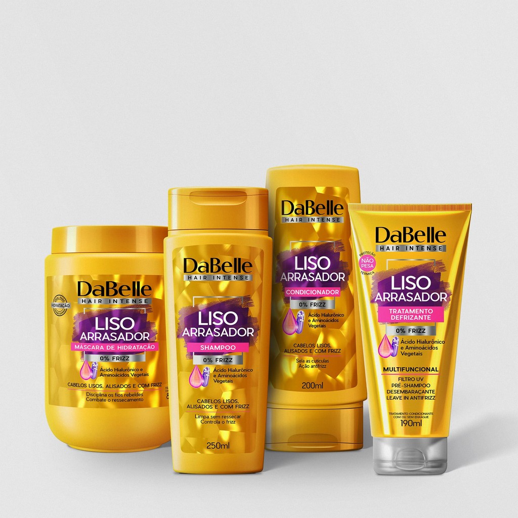 DaBelle Kit Defrizante 4 Produtos - Liso Arrasador - Beauty