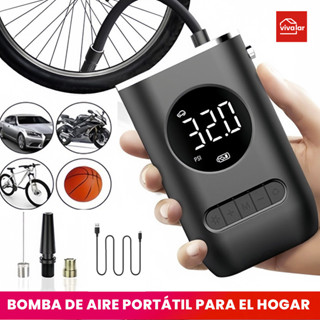 Mini Compressor de Ar Elétrico Portátil USB – Calibrador Digital para Pneus de Carro, Moto, Bicicleta e Mais em Oferta na Shopee
