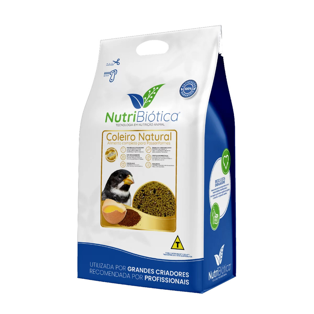 Ração Nutribiótica Coleiro Natural Super Premium 300g em Oferta na Shopee