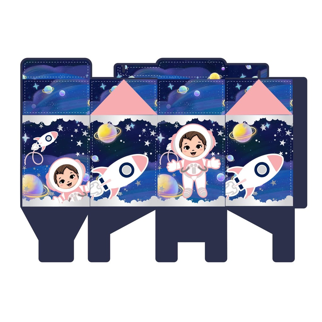 Kit festa lembrancinhas personalizadas ASTRONAUTA 02 MENINA