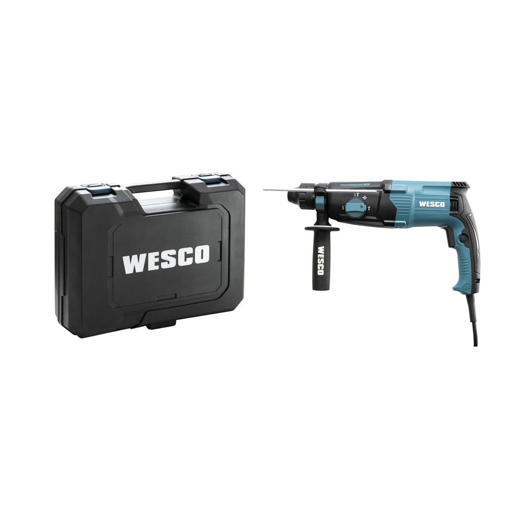 Martelete Perfurador/Rompedor 26mm 800W 220V Com 3 Funções e Mandril SDS Plus Para Obras - Wesco