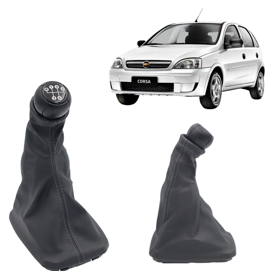 Kit Coifa Manopla Corsa 1994 A 2012 5M Base Grafite E Bola C/Res.Preta