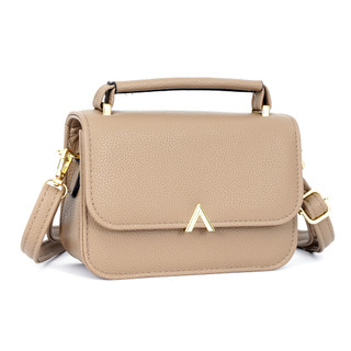 Bolsa de ombro feminina simples com alça de mão reforçada