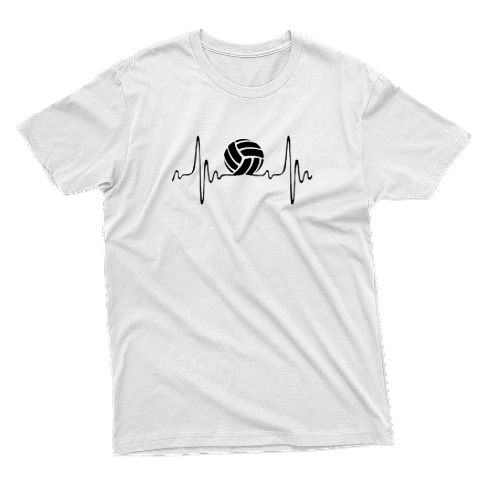 Camiseta Unissex Oversized Plus Size Feminina Masculina Batimento Cardiaco Volei Voleibol Esporte 100%  Varias Cores