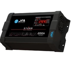Fonte JFA Storm Plus 200A Bivolt Carregadora de Bateria De Trio Paredão Som Automotivo Festa Show