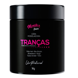 cera Modeladora Tranças Incolor Cabelo Box Braid Baby Hair Nagô Boxeadora Baby Hair low Poo 1kg monster barber em Oferta na Shopee