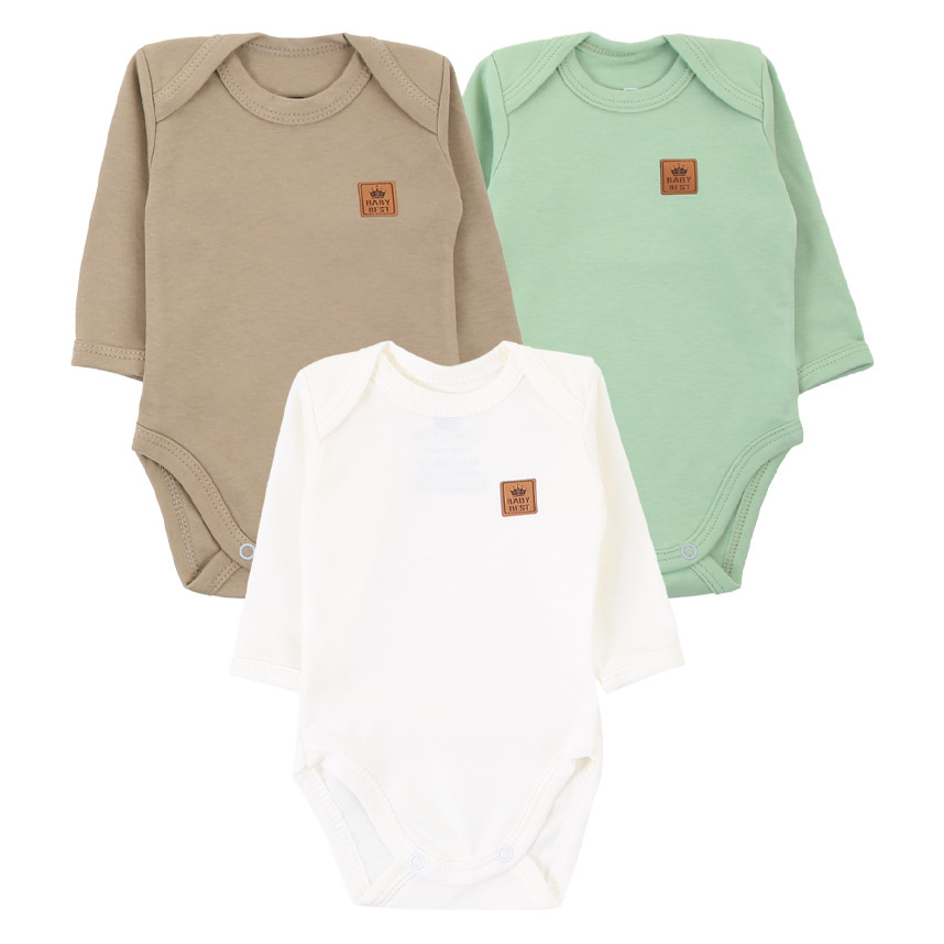 Kit Body Bebê Baby Best Algodão Pima UV50+ - 3 Peças em Oferta na Shopee