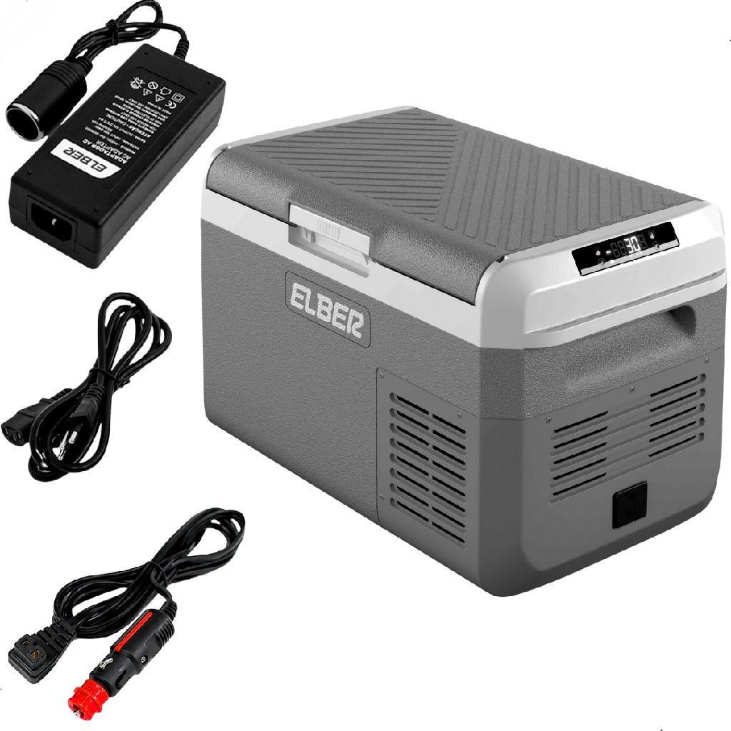 Kit Geladeira Portátil Elber 50lt Bluetooth + Fonte Conversora 110/220V P/ Lancha Caminhão Motorhome em Oferta na Shopee