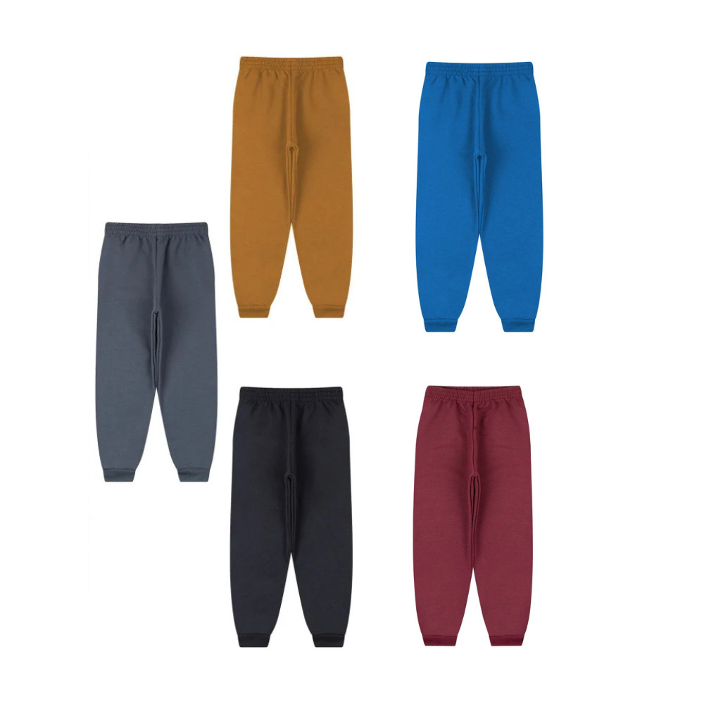 Kit 2 Calças de Moletom Infantil Unissex - Calça de Moletom Ifantil- Calça Infantil