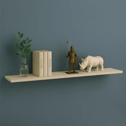 Prateleira Suspensa Uno Line p/Decoração de Ambientes Sala de Estar Quarto Cozinha 180cm