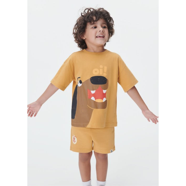 Shorts Básico Infantil Menino Toddler Com Estampa Hering Kids - Baby & Kids Fashion