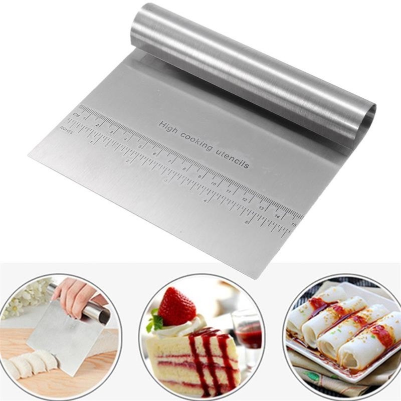 Espatula Para Massas Com Regua Chocolate Legumes Aço Inox Confeiteiro Alisador Bolo