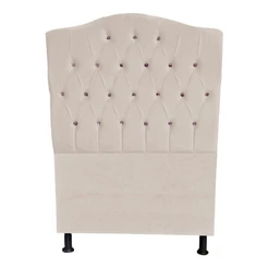 Cabeceira De Cama Box Princesa Solteiro 90 Cm Botão Strass Suede Porcelana Do Lar Móveis
