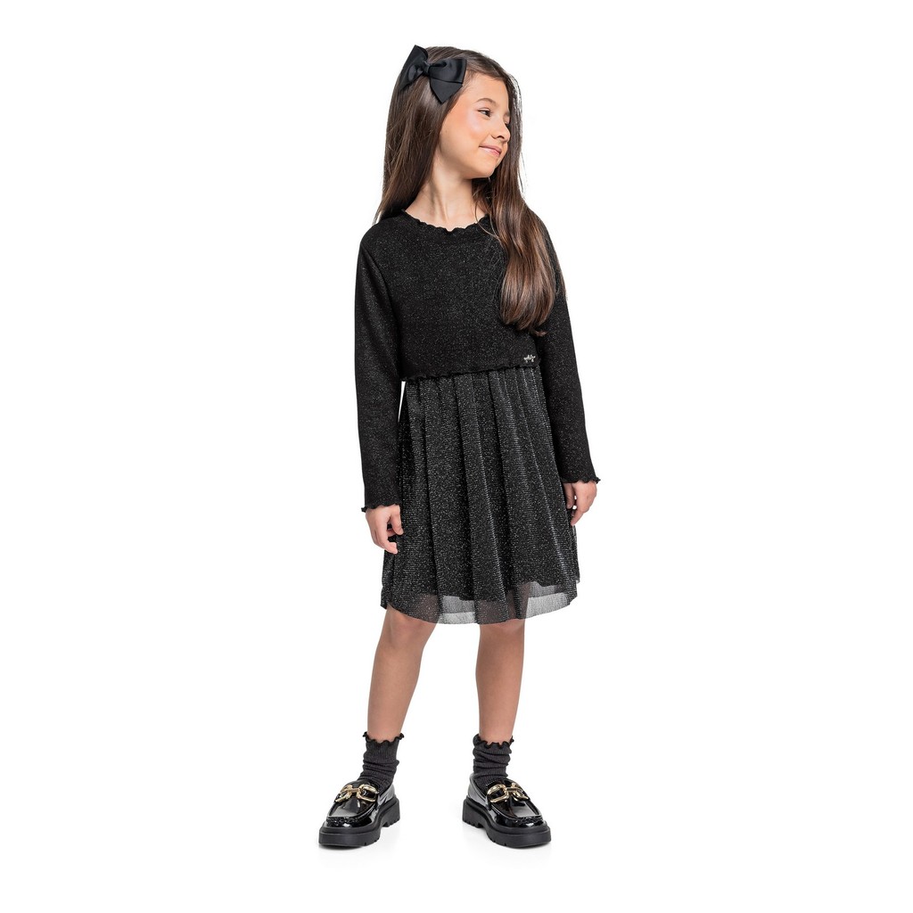Vestido Manga Longa em Tricot Quimby em Oferta na Shopee