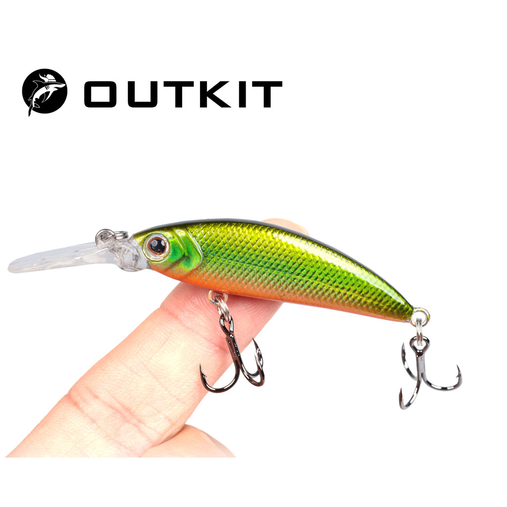 OUTKIT 1 Pçs Afundando Minnow Isca De Pesca Crankbait Dura 6g8.5g10g Artificial Wobblers Natação Carpa Para Baixo