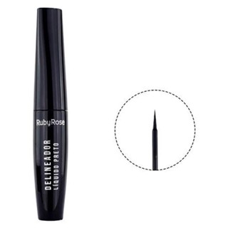 DELINEADOR LÍQUIDO PRETO RUBY ROSE HB 8406 pronto entregar hot sale em Oferta na Shopee