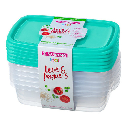 Peças Sanremo 785ml Freezer Microondas Temperos Marmita Fit em Oferta na Shopee