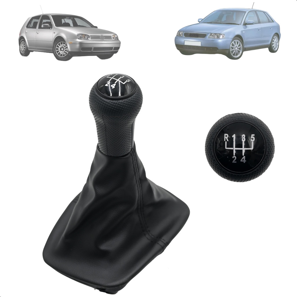 Manopla Jogo Coifa Da Alavanca Marcha Bola De Cambio Audi A3 1997 Até 2000