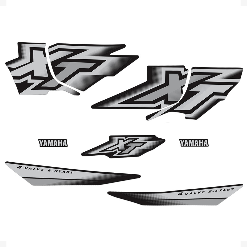 Kit Adesivos Compatível Yamaha XT 600 2000/2002 Moto Preta
